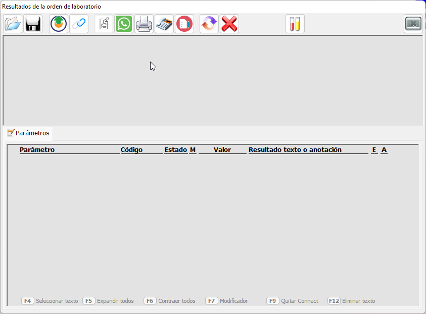 <p>Resultados de la orden de laboratorio</p>