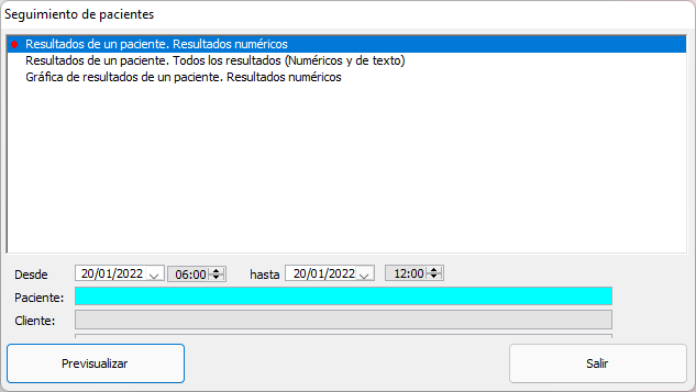<p>Seguimiento de pacientes</p>