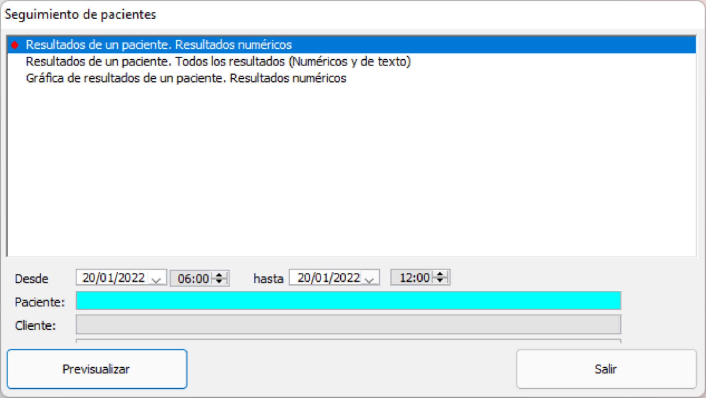 Seguimiento de pacientes